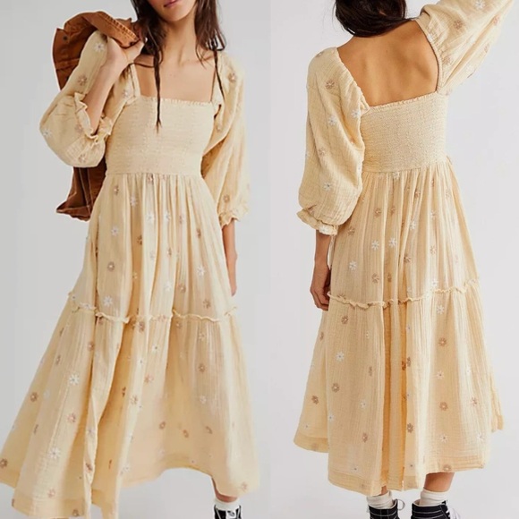 Free People Dahlia Embroidered Maxi Dress - Picture 2 of 5
